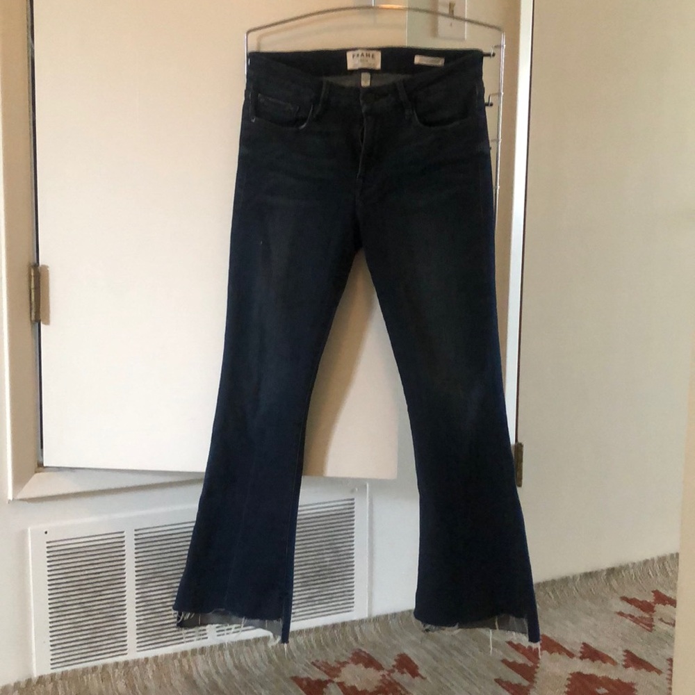 Frame Denim Le Crop Mini Boot sz 27